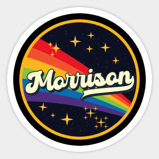 Morrison // Rainbow In Space Vintage Style Sticker